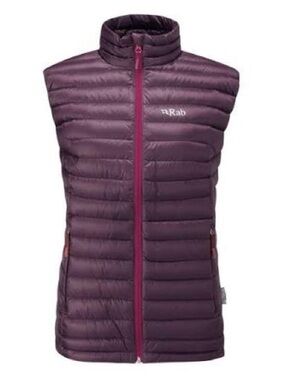 Rab Microlight Lightweight Down Vest Purple Women’s Medium Packable